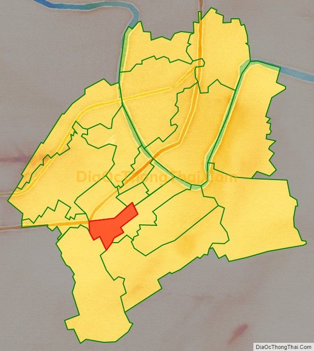 Bản đồ vị trí và địa giới hành chính Phường Quang Trung, TP Thái Bình