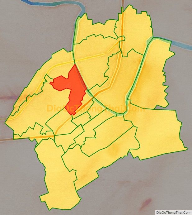 Bản đồ vị trí và địa giới hành chính Phường Tiền Phong, TP Thái Bình