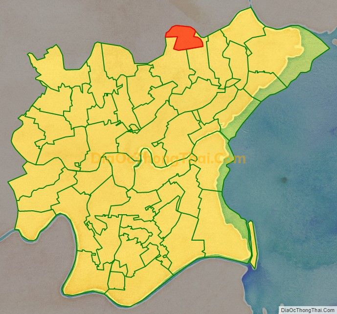 Bản đồ vị trí và địa giới hành chính Xã Hồng Quỳnh (cũ), huyện Thái Thụy