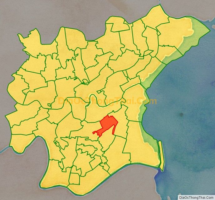 Bản đồ vị trí và địa giới hành chính Xã Thái An (cũ), huyện Thái Thụy