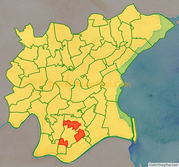 Bản đồ vị trí và địa giới hành chính Xã Thái Học (cũ), huyện Thái Thụy