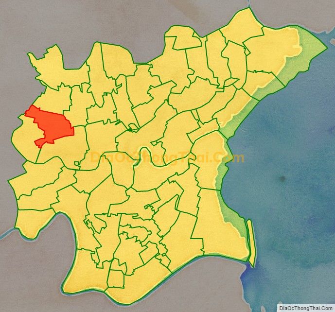 Bản đồ vị trí và địa giới hành chính Xã Thụy Duyên, huyện Thái Thụy