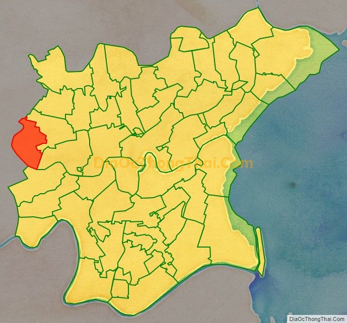 Bản đồ vị trí và địa giới hành chính Xã Thụy Thanh, huyện Thái Thụy