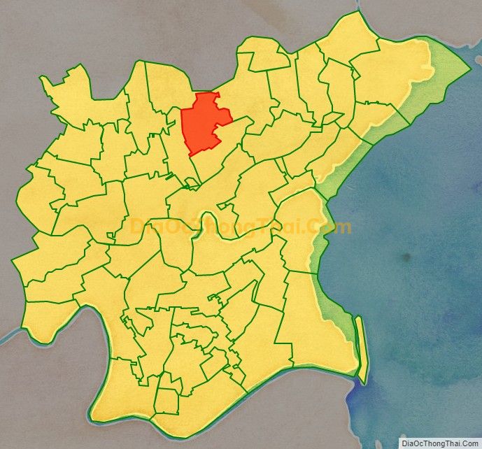 Bản đồ vị trí và địa giới hành chính Xã Thụy Văn, huyện Thái Thụy