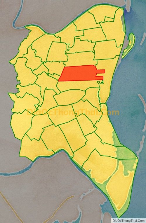 Bản đồ vị trí và địa giới hành chính Xã Đông Cơ, huyện Tiền Hải