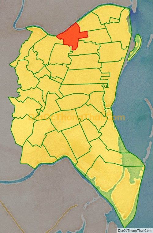 Bản đồ vị trí và địa giới hành chính Xã Đông Quý, huyện Tiền Hải