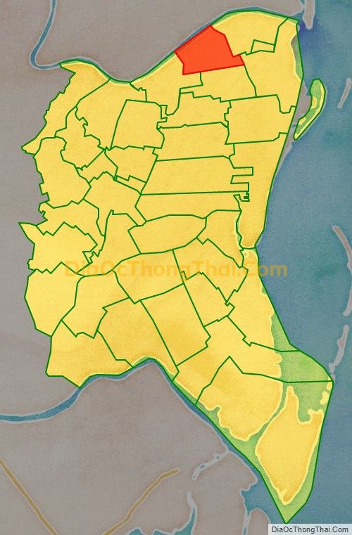 Bản đồ vị trí và địa giới hành chính Xã Đông Trà, huyện Tiền Hải