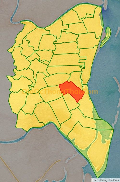 Bản đồ vị trí và địa giới hành chính Xã Nam Thắng, huyện Tiền Hải
