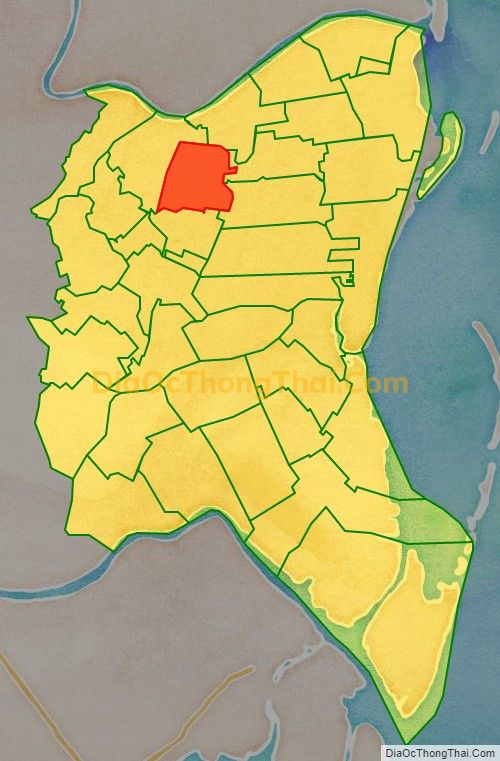 Bản đồ vị trí và địa giới hành chính Xã Tây Ninh, huyện Tiền Hải