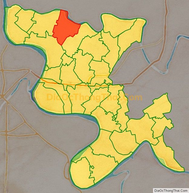 Bản đồ vị trí và địa giới hành chính Xã Hiệp Hòa, huyện Vũ Thư