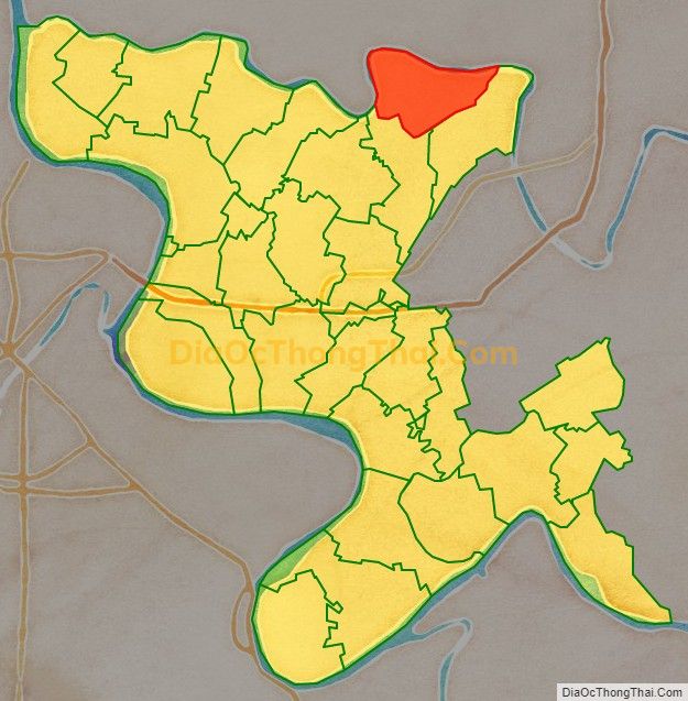 Bản đồ vị trí và địa giới hành chính Xã Phúc Thành, huyện Vũ Thư