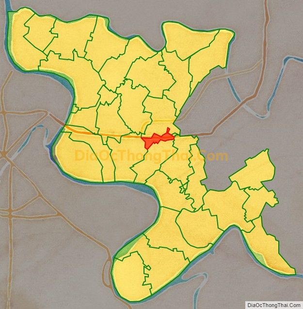 Bản đồ vị trí và địa giới hành chính Thị trấn Vũ Thư, huyện Vũ Thư
