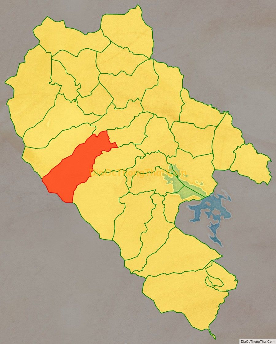 Bản đồ vị trí và địa giới hành chính Xã Hoàng Nông, huyện Đại Từ