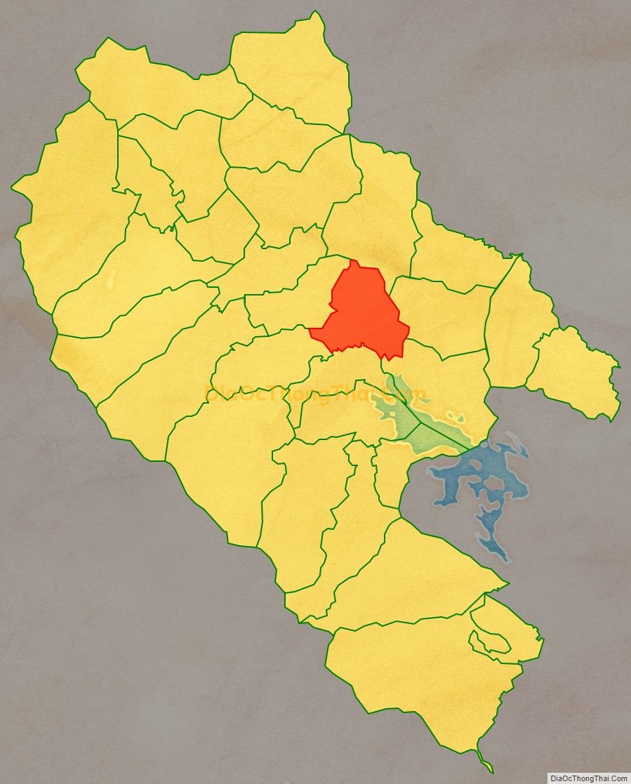 Bản đồ vị trí và địa giới hành chính Thị trấn Hùng Sơn, huyện Đại Từ