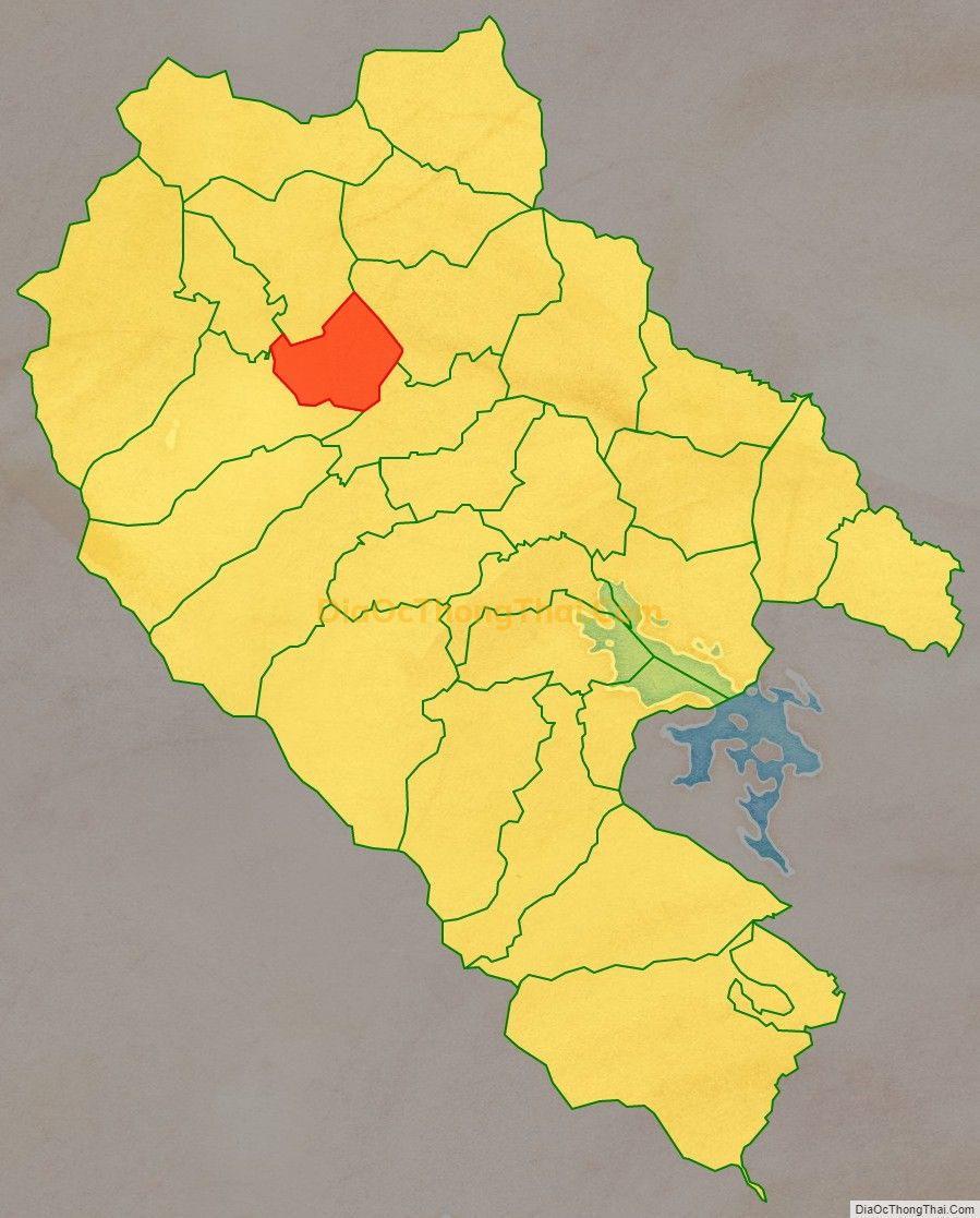 Bản đồ vị trí và địa giới hành chính Xã Phú Thịnh, huyện Đại Từ