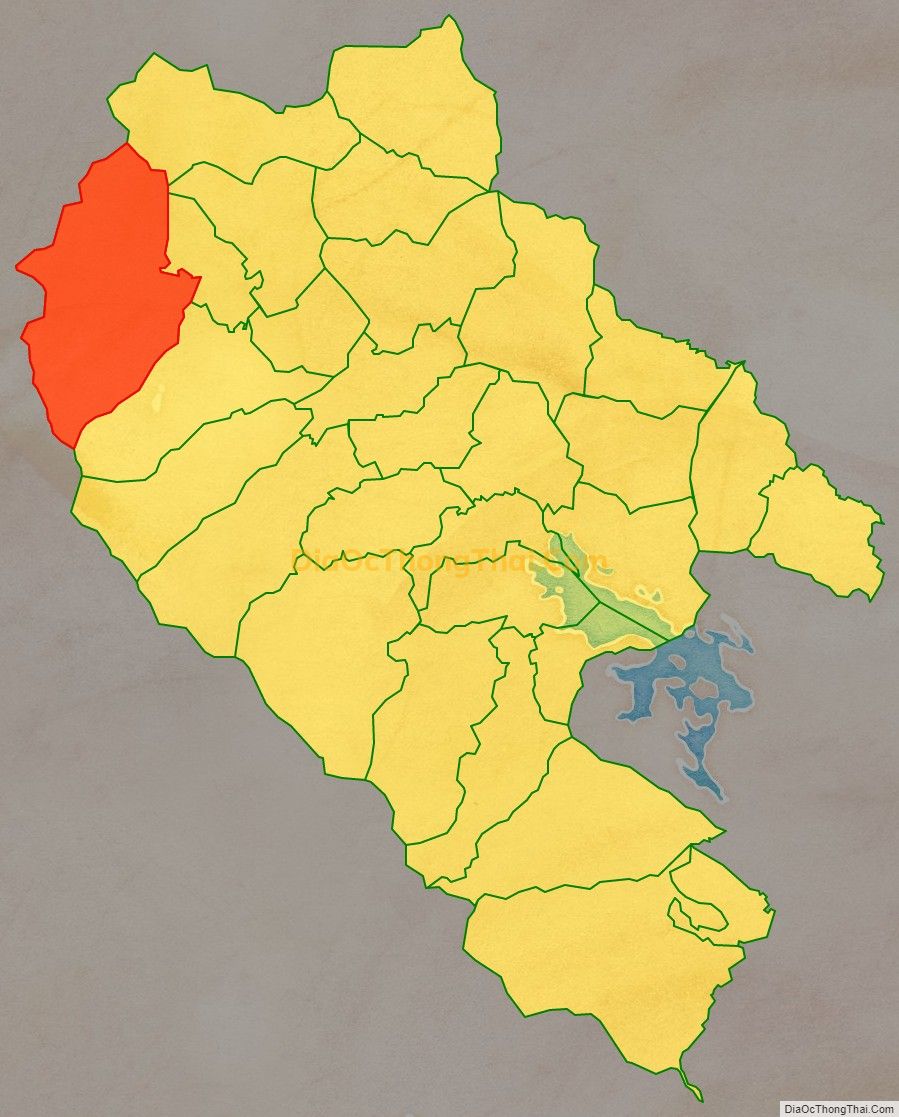 Bản đồ vị trí và địa giới hành chính Xã Yên Lãng, huyện Đại Từ