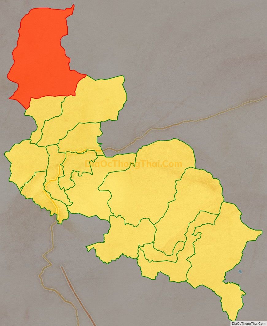 Bản đồ vị trí và địa giới hành chính Xã Văn Lăng, huyện Đồng Hỷ
