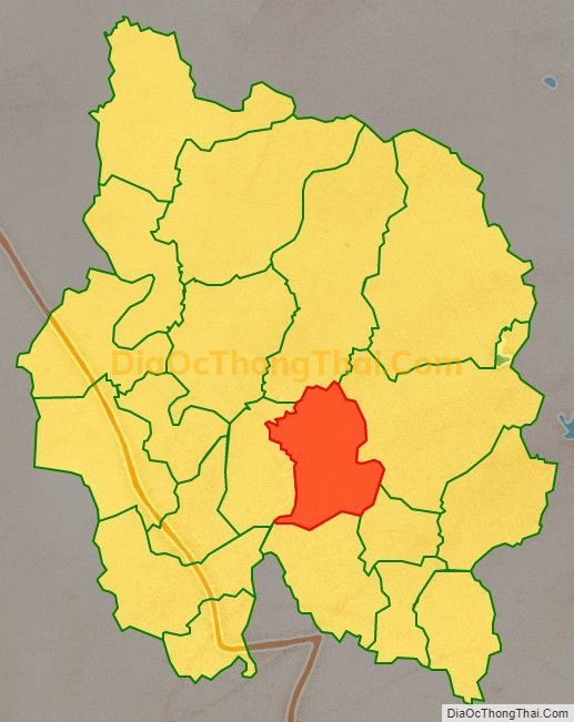 Bản đồ vị trí và địa giới hành chính Thị trấn Hương Sơn, huyện Phú Bình