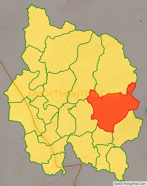 Bản đồ vị trí và địa giới hành chính Xã Tân Hòa, huyện Phú Bình