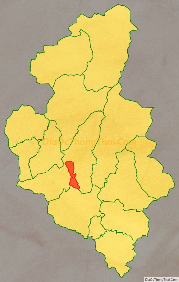 Bản đồ vị trí và địa giới hành chính Thị trấn Đu, huyện Phú Lương