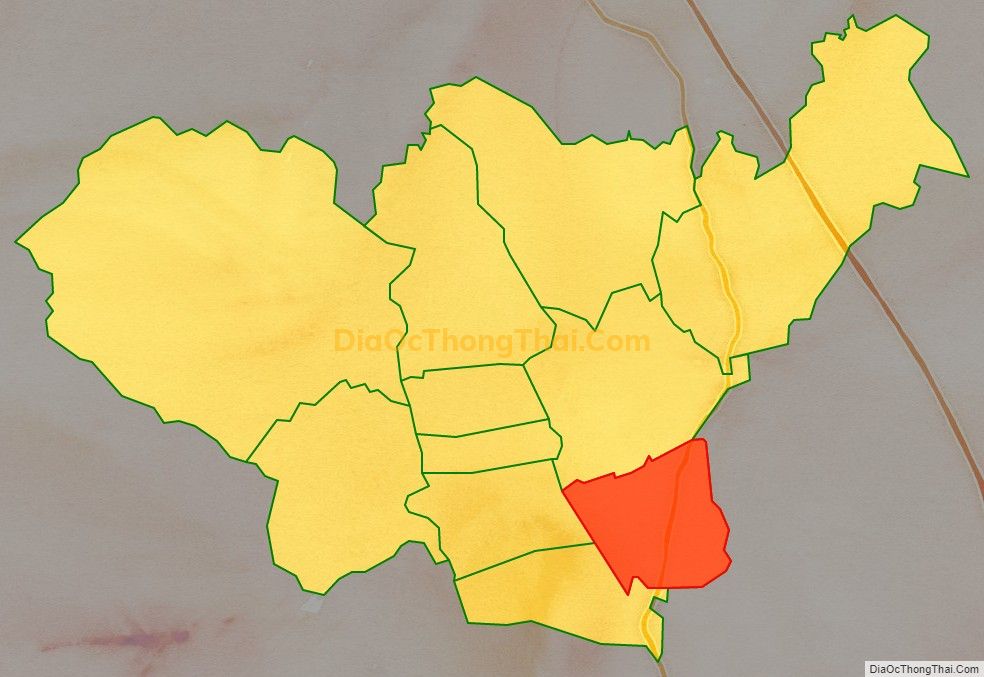 Bản đồ vị trí và địa giới hành chính Phường Cải Đan, TP Sông Công
