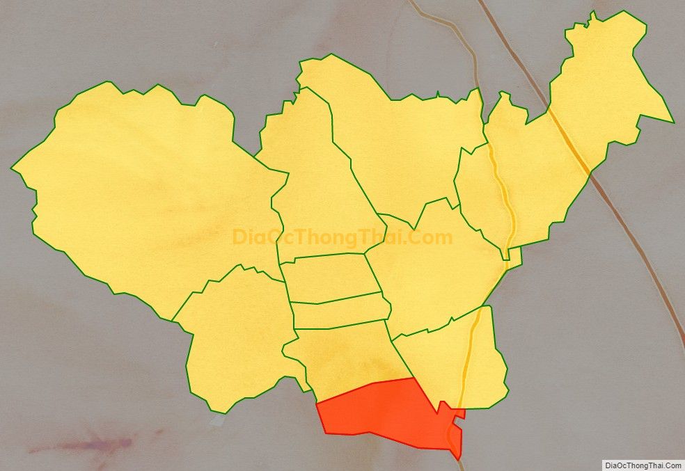 Bản đồ vị trí và địa giới hành chính Phường Phố Cò, TP Sông Công