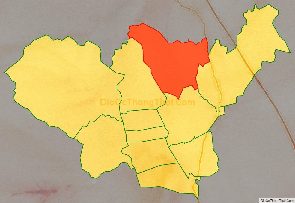Bản đồ vị trí và địa giới hành chính Xã Tân Quang, TP Sông Công