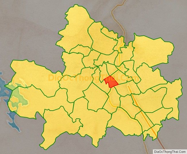 Bản đồ vị trí và địa giới hành chính Phường Đồng Quang, TP Thái Nguyên