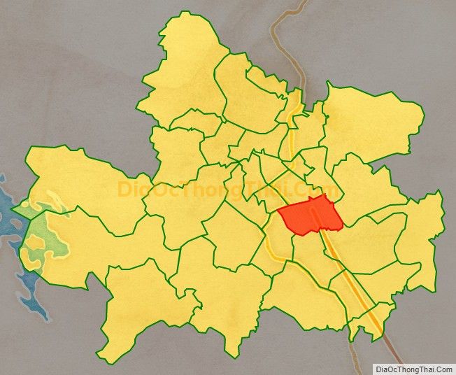 Bản đồ vị trí và địa giới hành chính Phường Gia Sàng, TP Thái Nguyên
