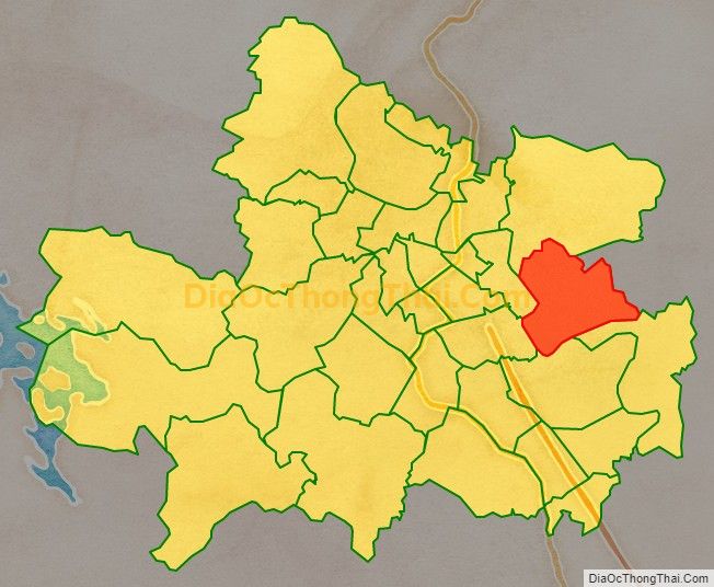 Bản đồ vị trí và địa giới hành chính Xã Huống Thượng, TP Thái Nguyên