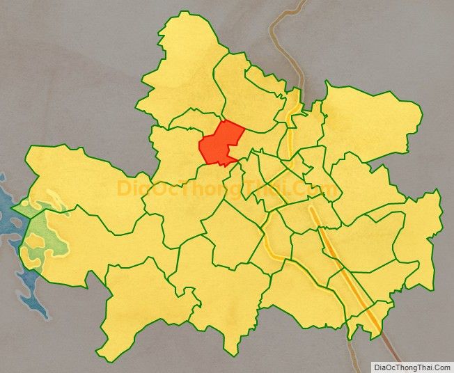 Bản đồ vị trí và địa giới hành chính Phường Quan Triều, TP Thái Nguyên