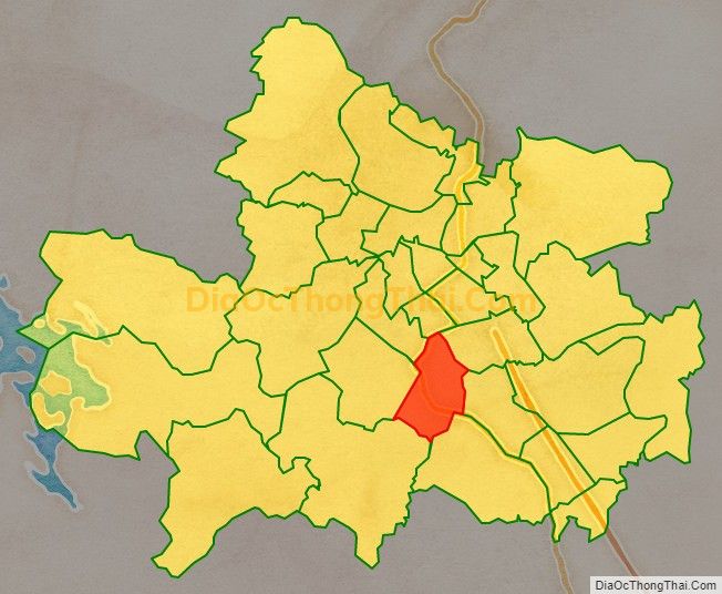 Bản đồ vị trí và địa giới hành chính Phường Tân Lập, TP Thái Nguyên