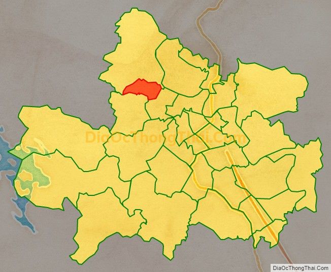Bản đồ vị trí và địa giới hành chính Phường Tân Long, TP Thái Nguyên