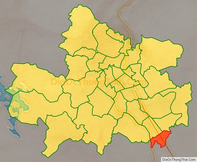 Bản đồ vị trí và địa giới hành chính Phường Tân Thành, TP Thái Nguyên