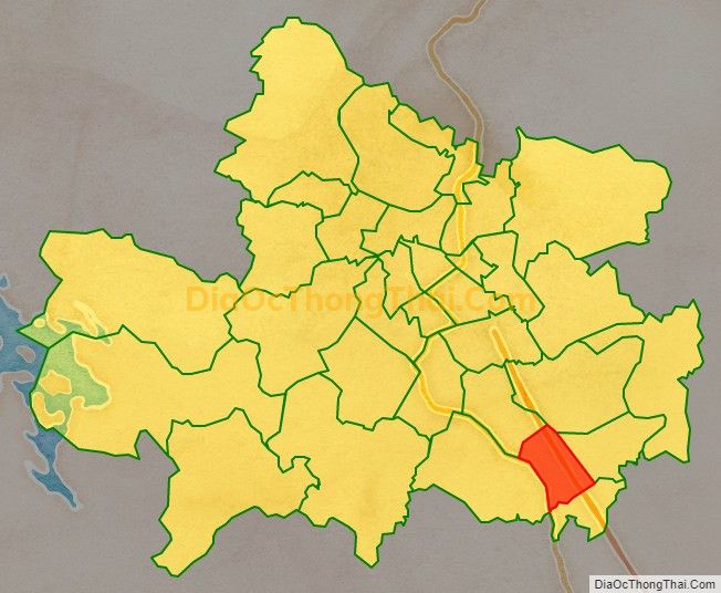 Bản đồ vị trí và địa giới hành chính Phường Trung Thành, TP Thái Nguyên