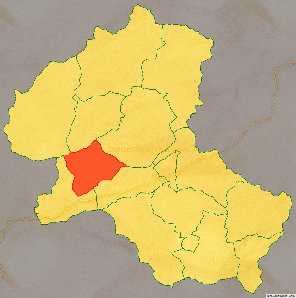 Bản đồ vị trí và địa giới hành chính Xã Cúc Đường, huyện Võ Nhai