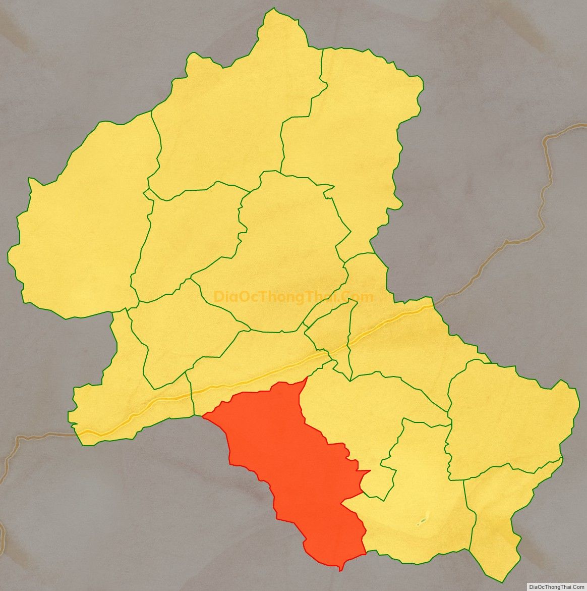 Bản đồ vị trí và địa giới hành chính Xã Liên Minh, huyện Võ Nhai