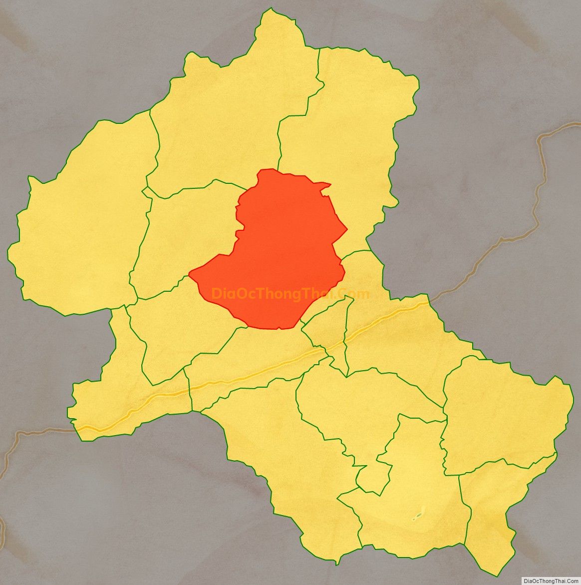 Bản đồ vị trí và địa giới hành chính Xã Vũ Chấn, huyện Võ Nhai