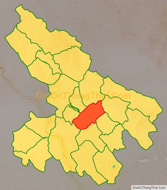 Bản đồ vị trí và địa giới hành chính Xã Ái Thượng, huyện Bá Thước