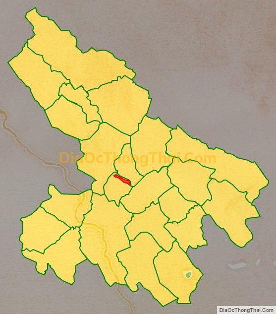 Bản đồ vị trí và địa giới hành chính Thị trấn Cành Nàng, huyện Bá Thước