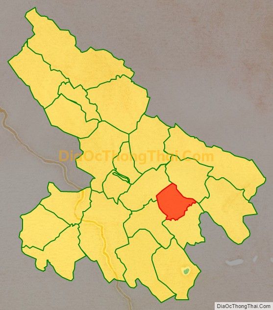 Bản đồ vị trí và địa giới hành chính Xã Điền Lư, huyện Bá Thước