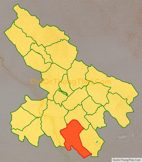 Bản đồ vị trí và địa giới hành chính Xã Điền Thượng, huyện Bá Thước
