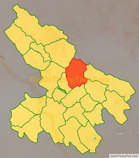Bản đồ vị trí và địa giới hành chính Xã Hạ Trung, huyện Bá Thước