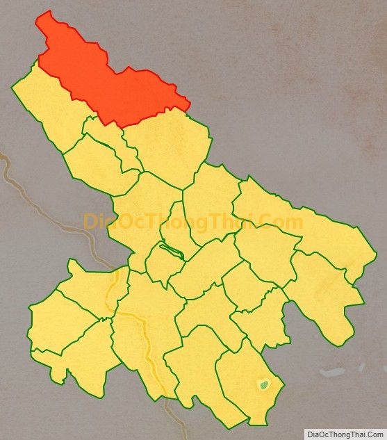 Bản đồ vị trí và địa giới hành chính Xã Lũng Cao, huyện Bá Thước