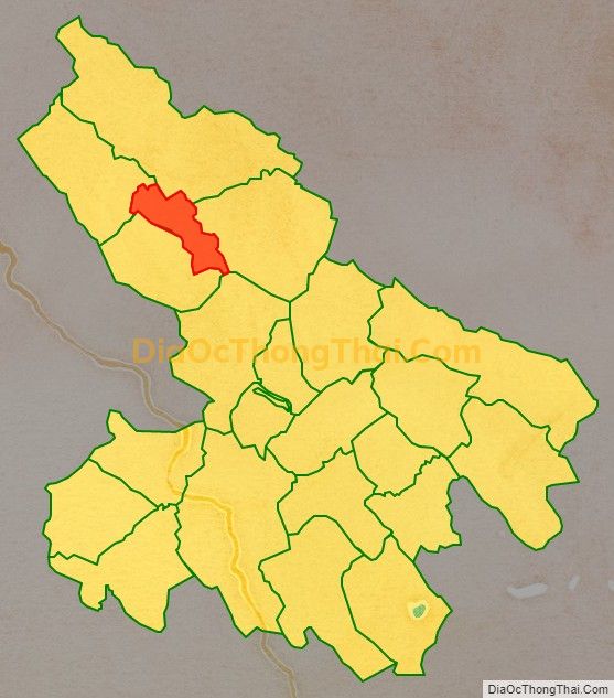 Bản đồ vị trí và địa giới hành chính Xã Lũng Niêm, huyện Bá Thước