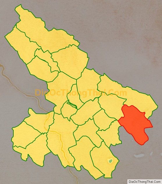 Bản đồ vị trí và địa giới hành chính Xã Lương Trung, huyện Bá Thước