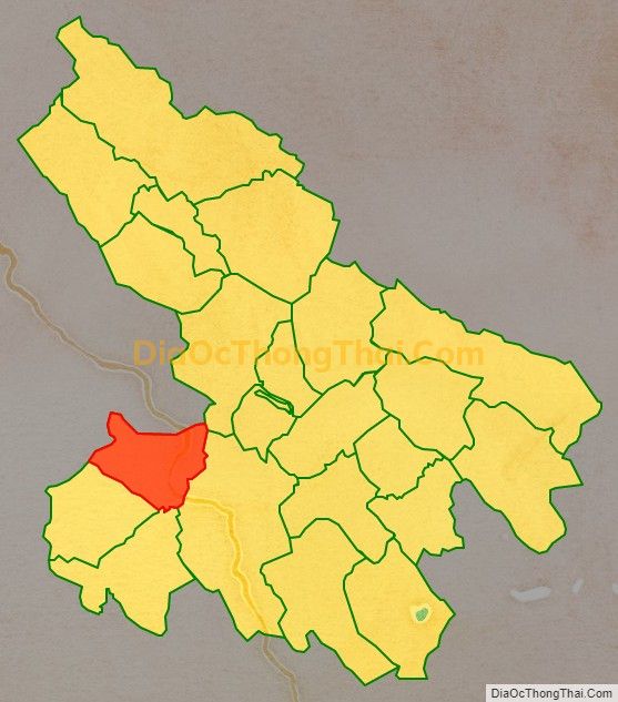 Bản đồ vị trí và địa giới hành chính Xã Thiết Kế, huyện Bá Thước