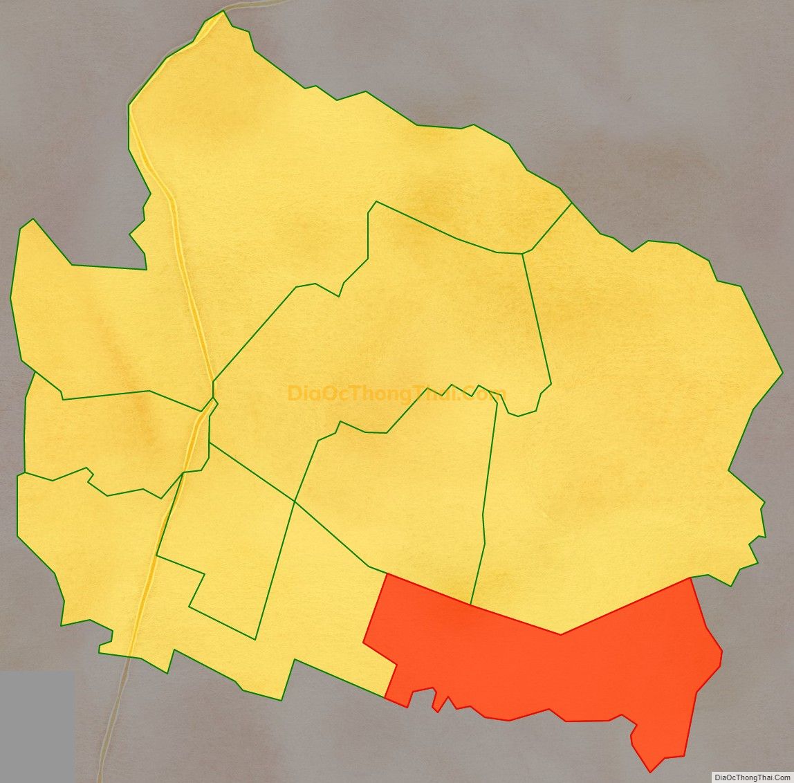 Bản đồ vị trí và địa giới hành chính Xã Hà Lan (cũ), thị xã Bỉm Sơn
