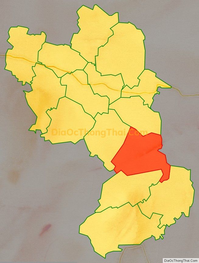 Bản đồ vị trí và địa giới hành chính Xã Đông Văn, huyện Đông Sơn