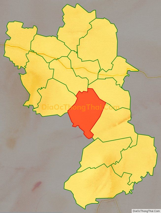 Bản đồ vị trí và địa giới hành chính Xã Đông Yên, huyện Đông Sơn